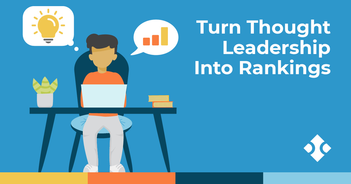 vector image of a guy sitting at a desk with a thought 